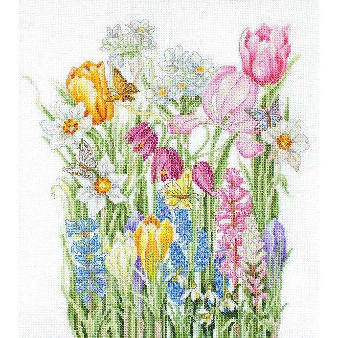 March Bouquet B2388L Counted Cross-Stitch Kit