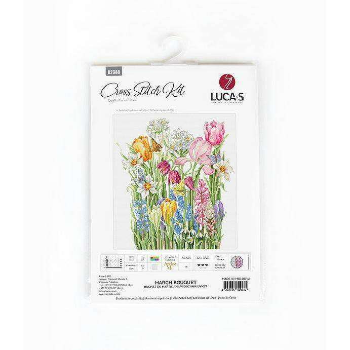 March Bouquet B2388L Counted Cross-Stitch Kit