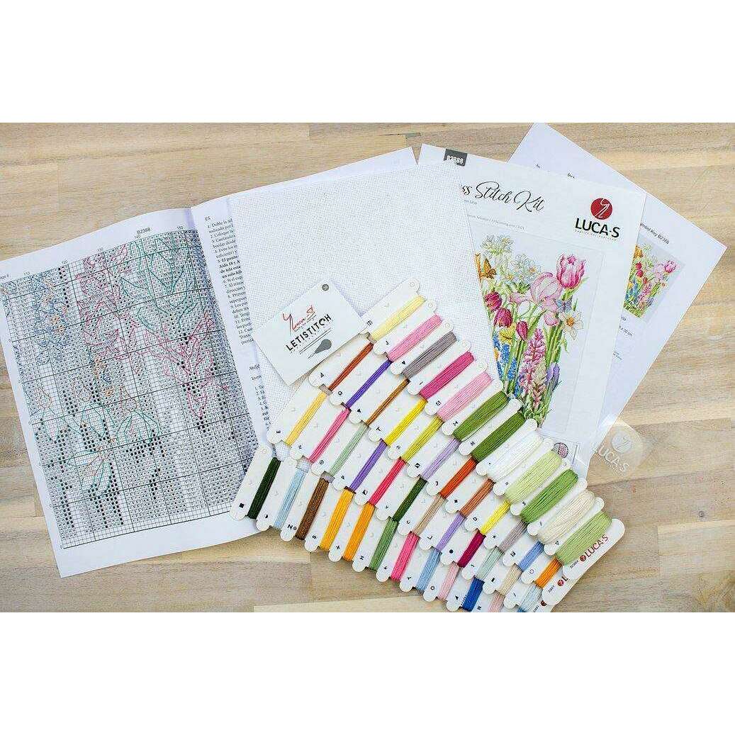 March Bouquet B2388L Counted Cross-Stitch Kit