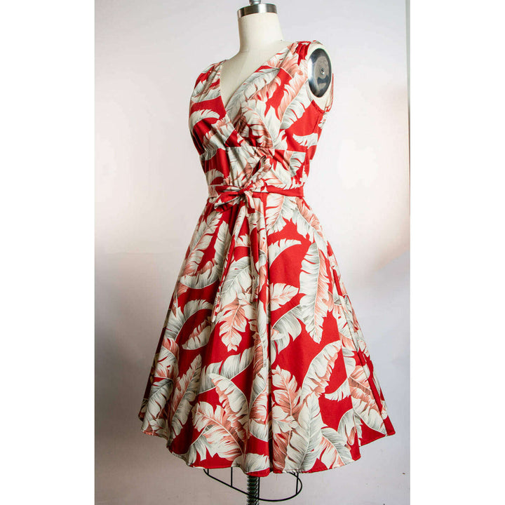 Marie Dress - Banana Leaf, Red
