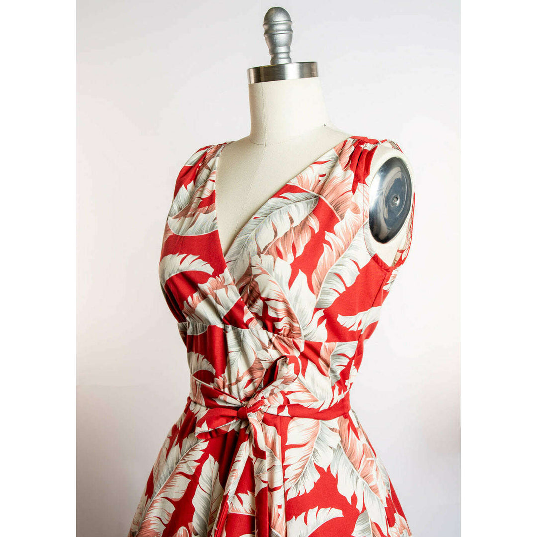 Marie Dress - Banana Leaf, Red