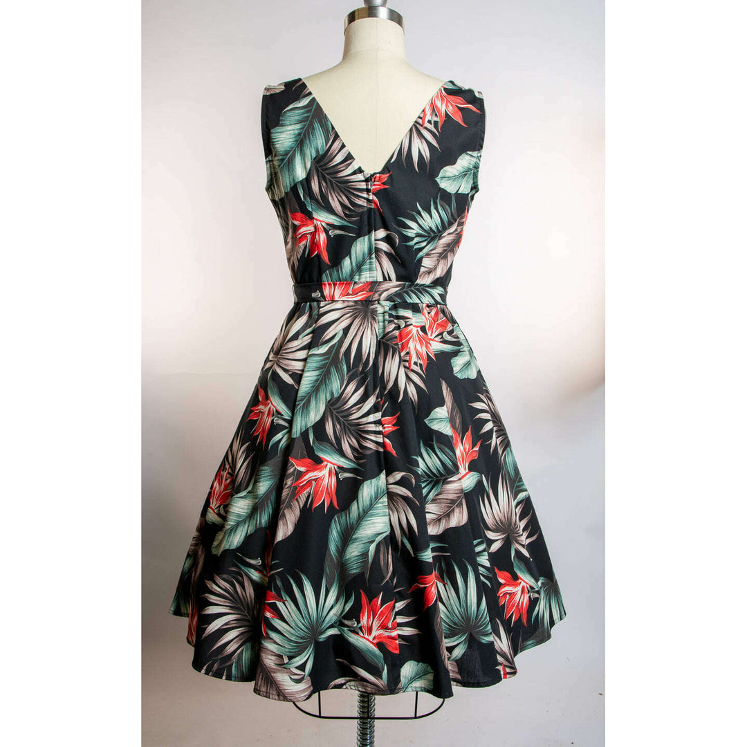 Marie Dress - Bird of Paradise, Black