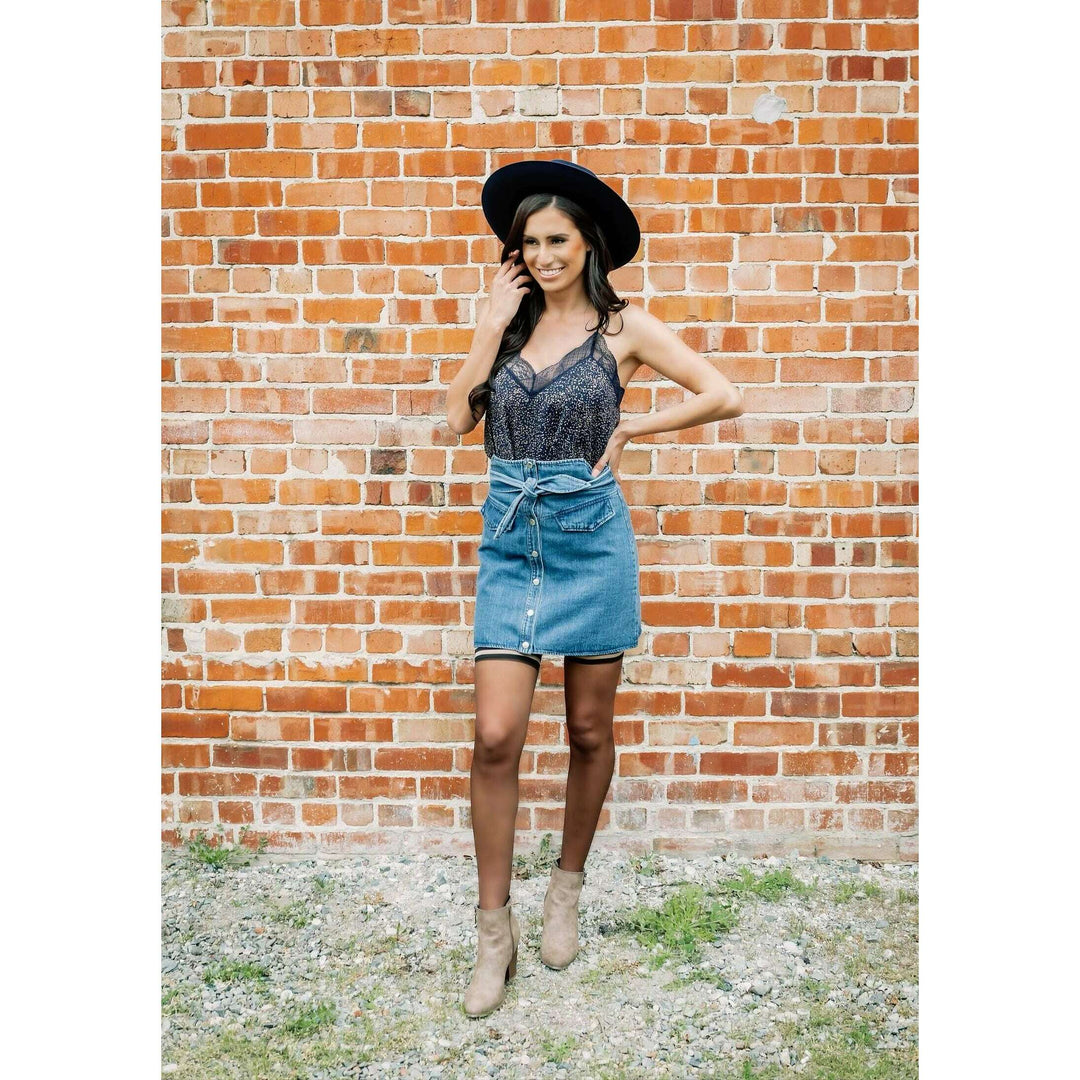 Marissa: Chocolate Sheer Thigh Highs. Petite to Plus Size