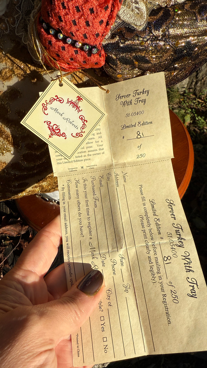 mark roberts thanksgiving turkey limited edition