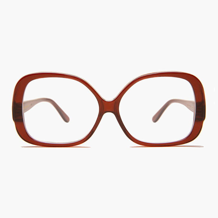 Maroon Square Blue Light Blocker Glasses - Jane