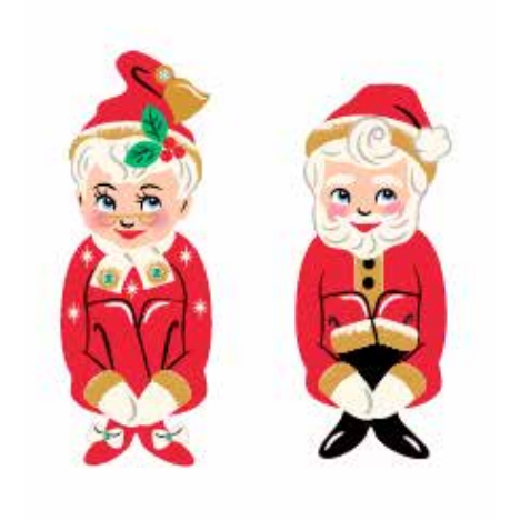 Mr. Kitschmas Brooch by 50's Vintage Dame x Lipstick & Chrome