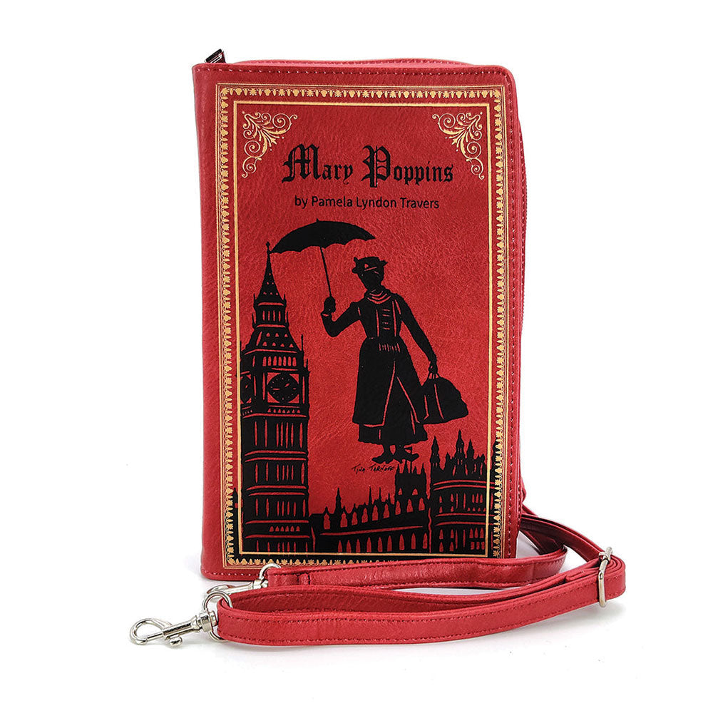 Mary Poppins Book Clutch Bag In Vinyl by Book Bags