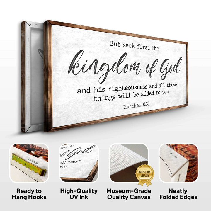 Matthew 6:33 - But Seek the Kingdom of God Faith Sign II
