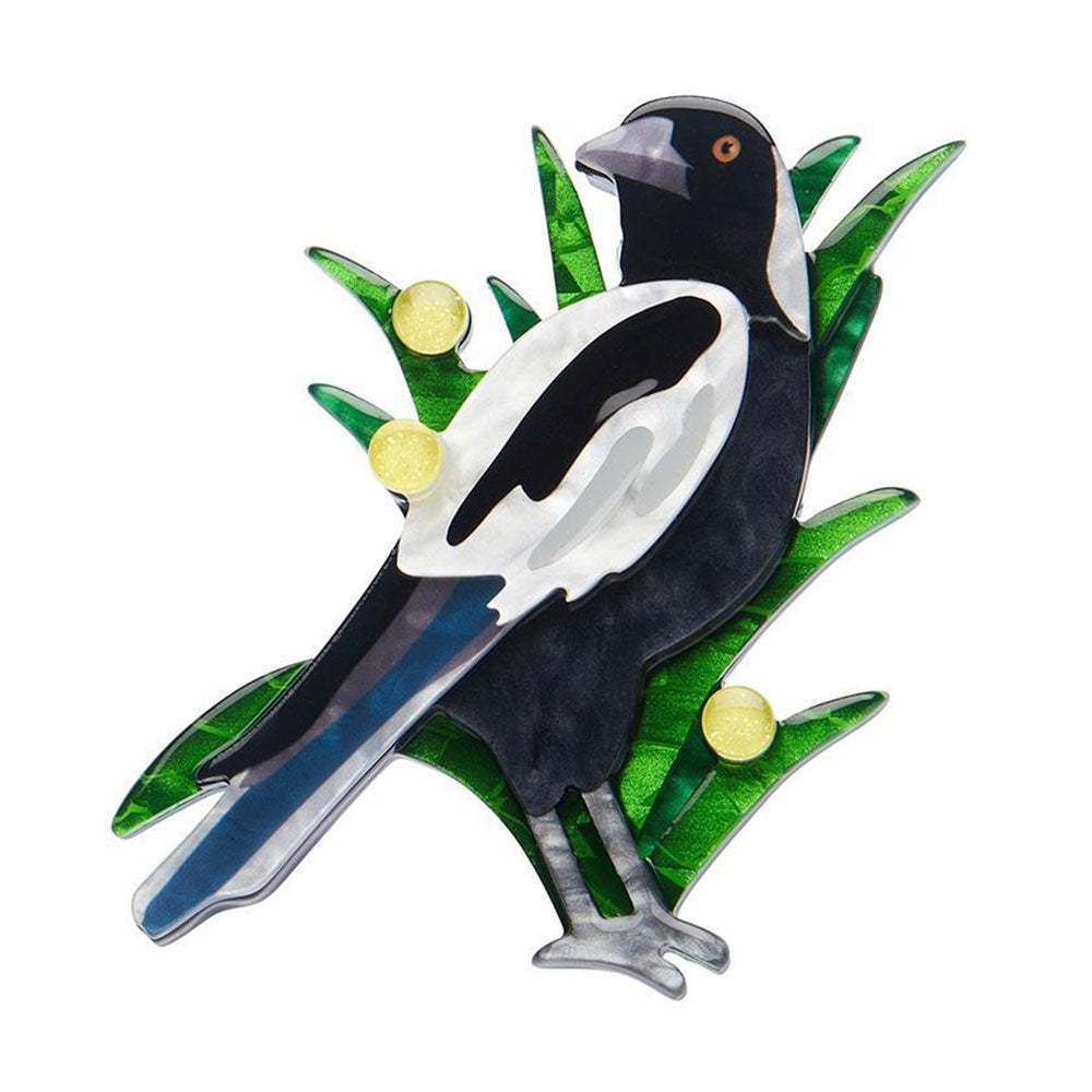 Max the Magpie Brooch by Erstwilder image