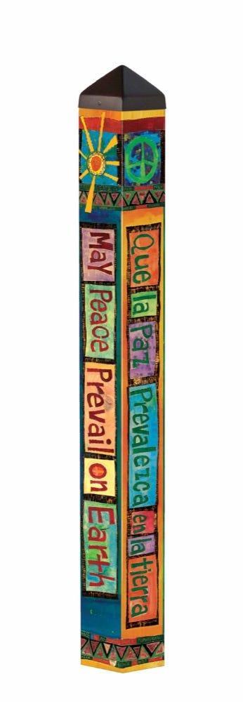 May Peace Prevail 40" Art Pole by Studio M - Quirks!