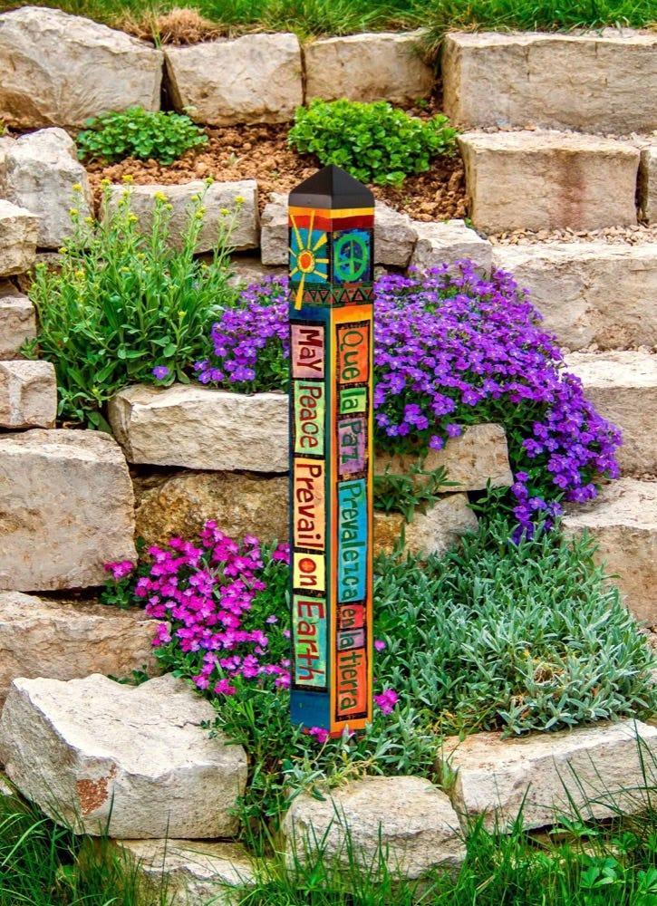May Peace Prevail 40" Art Pole by Studio M - Quirks!