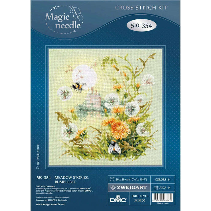 Meadow Stories. Bumblebee 510-354 Counted Cross-Stitch Kit
