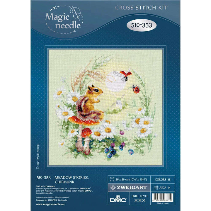 Meadow Stories. Chipmunk 510-353 Counted Cross-Stitch Kit