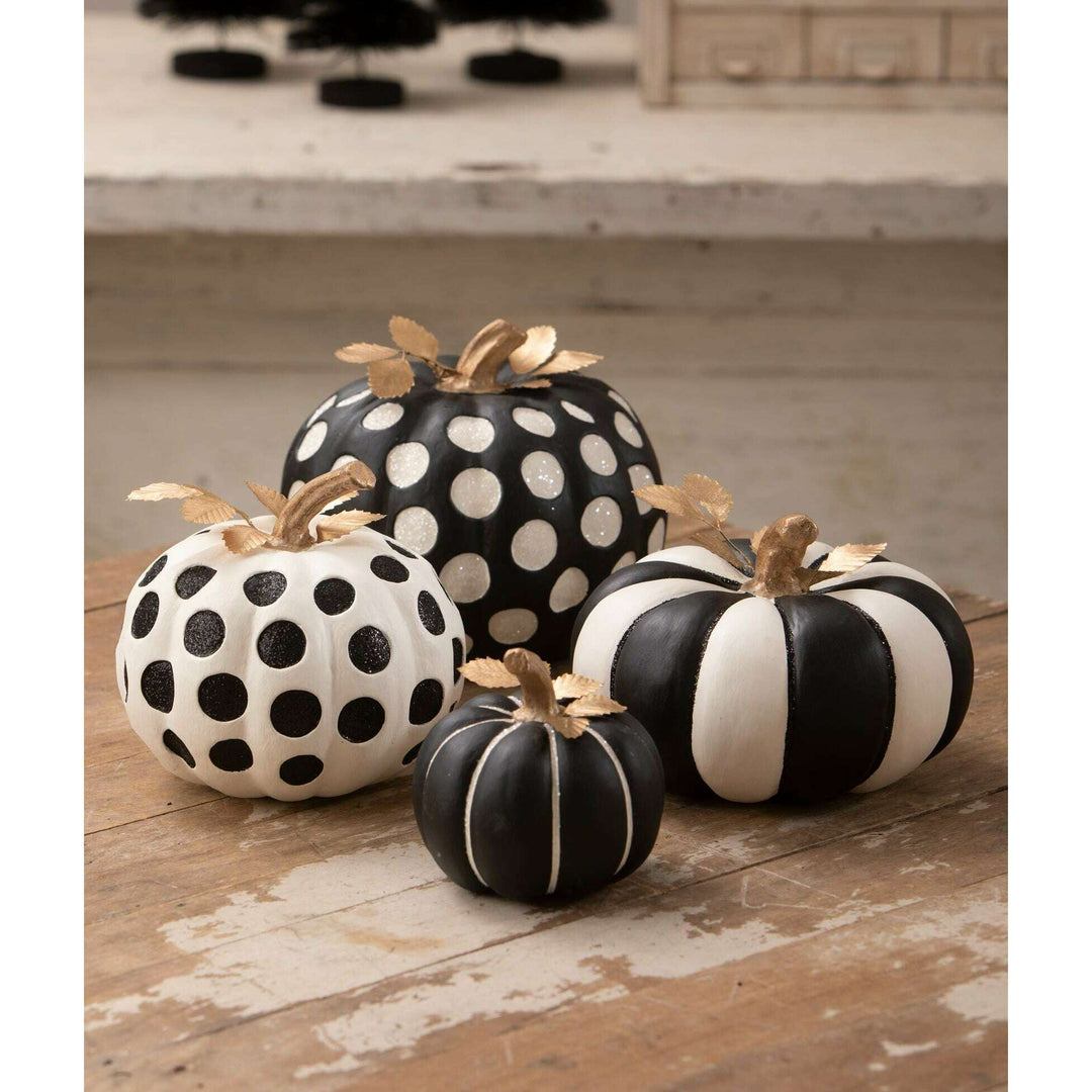 Medium Dottie Blanc Pumpkin by Bethany Lowe Designs, image 2