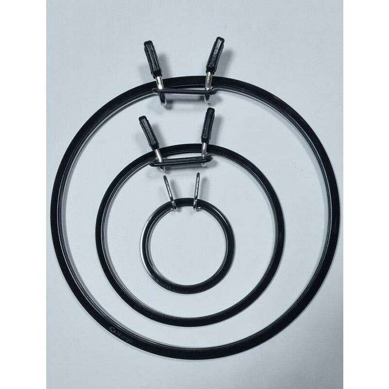 Medium Spring Metal Embroidery Hoop Nurge 160-2 Deep Black