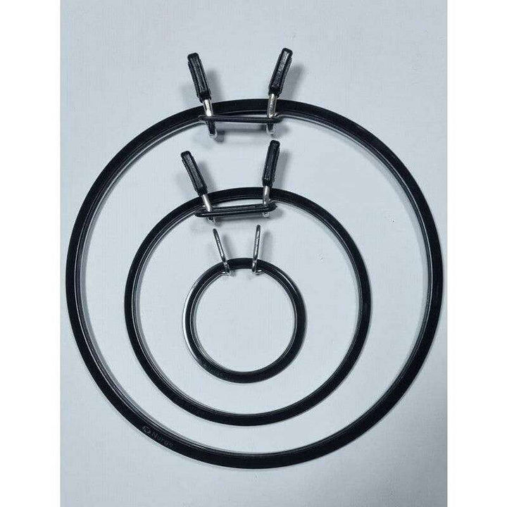 Medium Spring Metal Embroidery Hoop Nurge 160-2 Deep Black