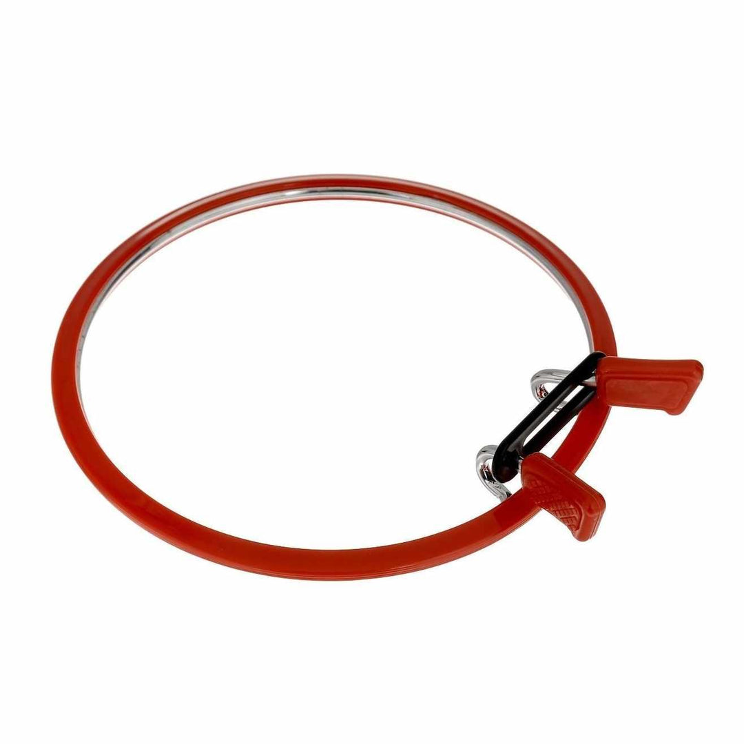 Medium Spring Metal Embroidery Hoop Nurge 160-2 Deep Red