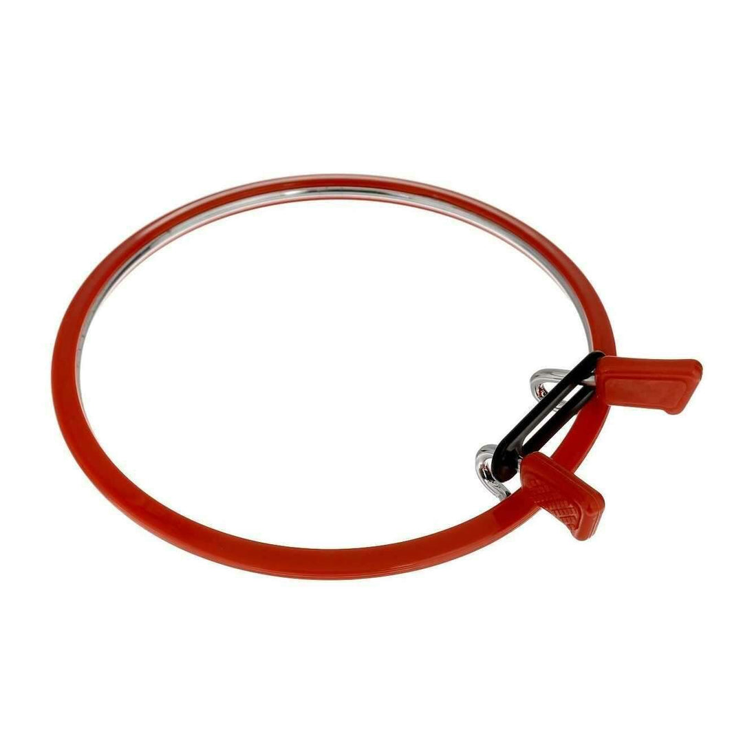 Medium Spring Metal Embroidery Hoop Nurge 160-2 Deep Red