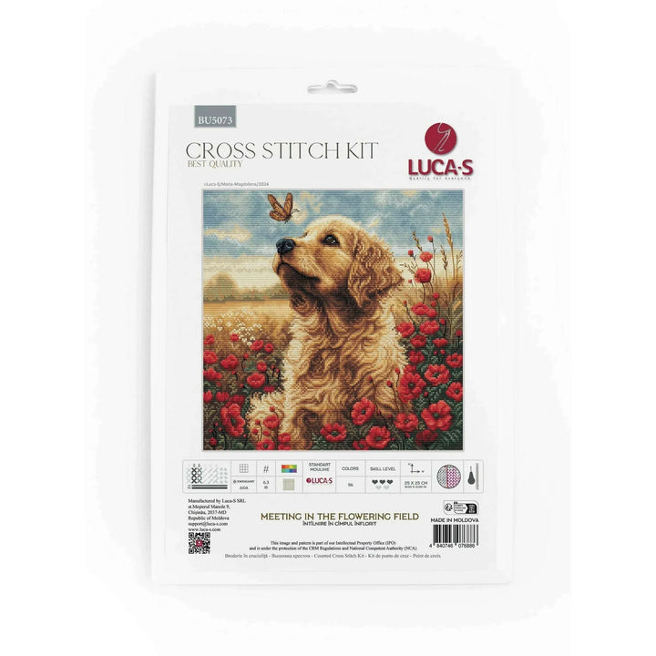Meeting in the Flowering Field BU5073L Counted Cross-Stitch Kit