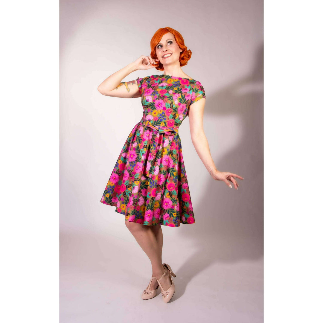 Melody Dress- Gloria's Garden, Olive