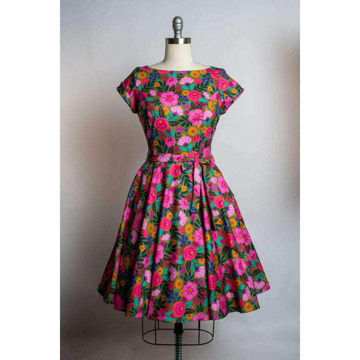 Melody Dress- Gloria's Garden, Olive
