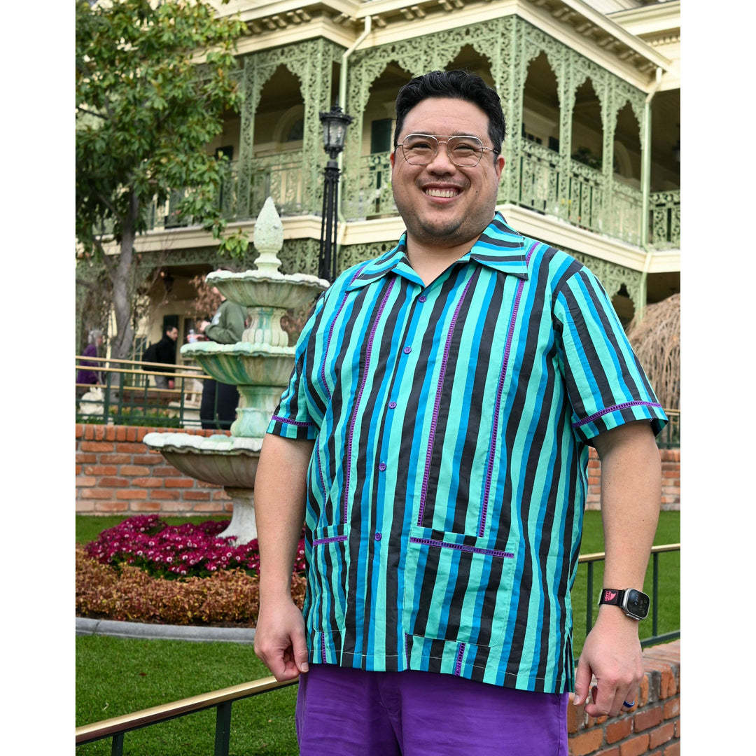 Men's Haunted House Stripe Cocktail Shirt