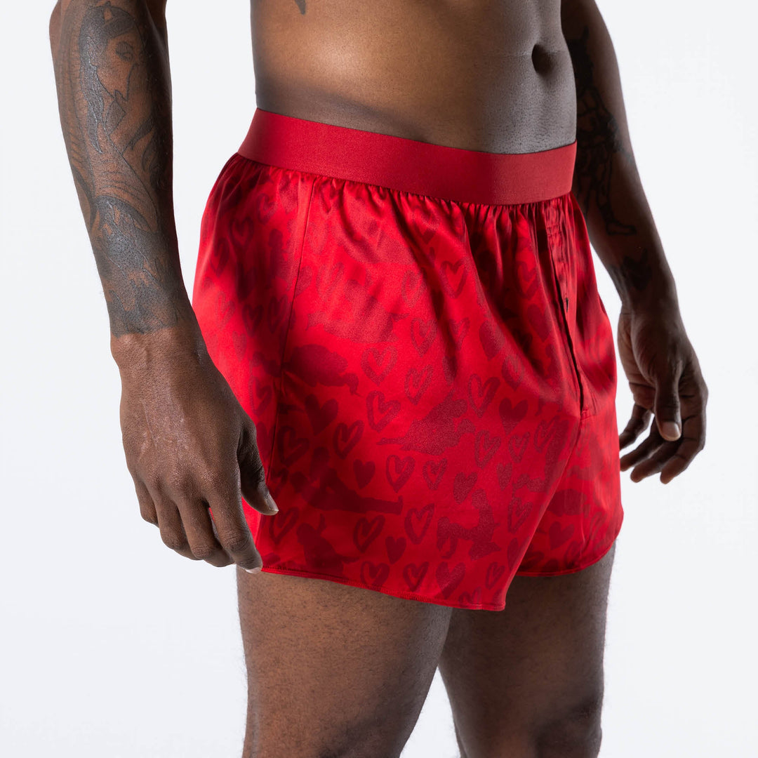 The Shaking Sheets | Valentine's Day Men’s Silk Boxers