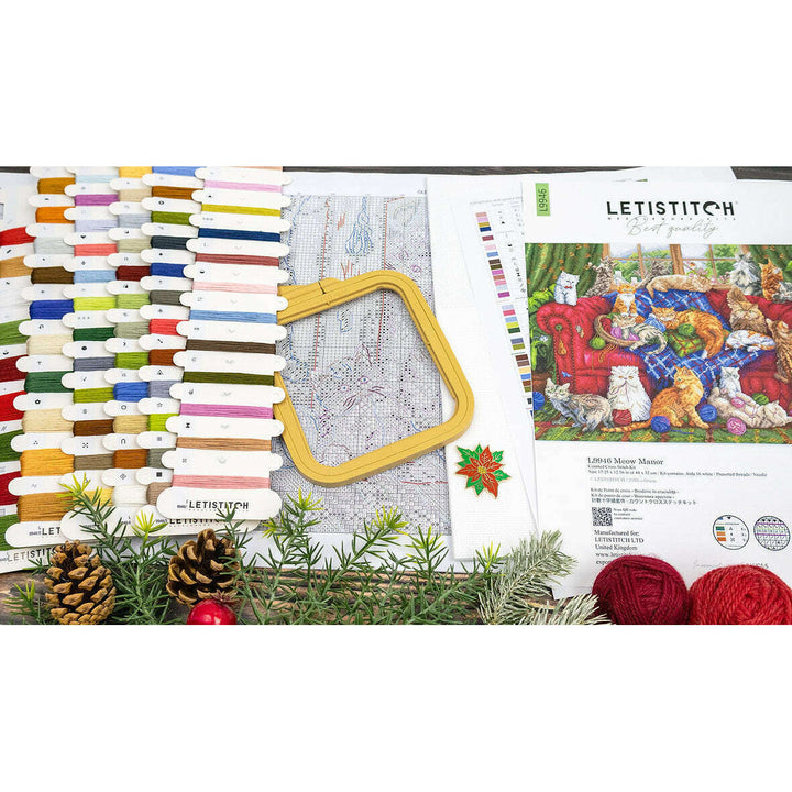 Meow Manor L9946 Counted Cross Stitch Kit