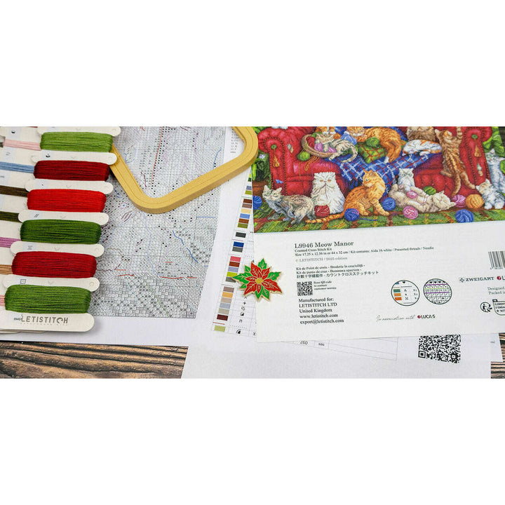 Meow Manor L9946 Counted Cross Stitch Kit