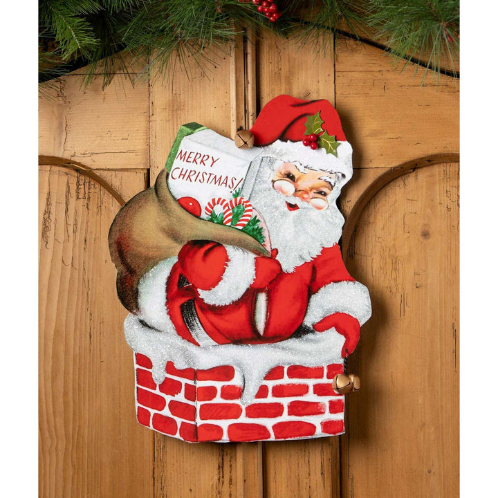 Merry Christmas Santa Sign by Bethany Lowe Designs, christmas decor