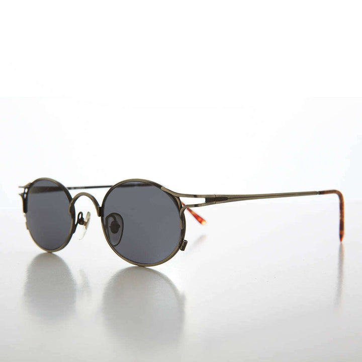 Metal Oval 90s Vintage Sunglasses - Webb