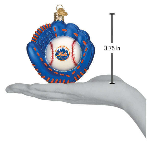Mets Baseball Mitt Ornament