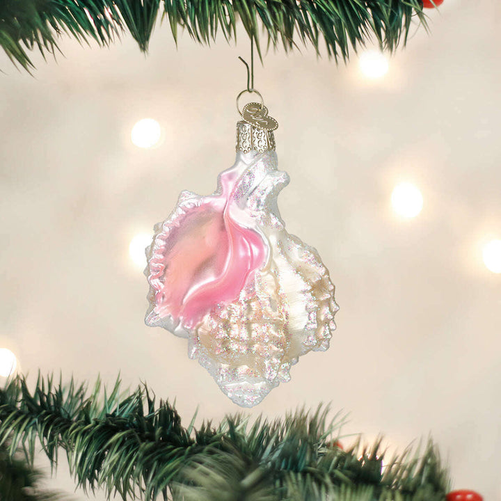 Old World Christmas Mexican Shell Blown Glass Ornament