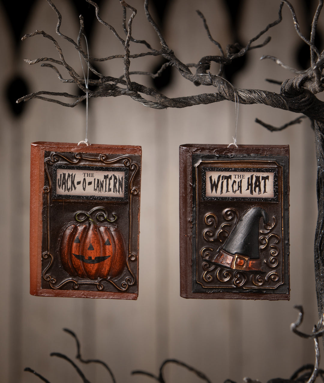 Witch Hat Book Ornament by Bethany Lowe Designs, image 4