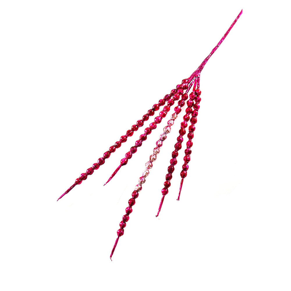 Mid Century Beaded Spray - Fucshia by Cody Foster & Co