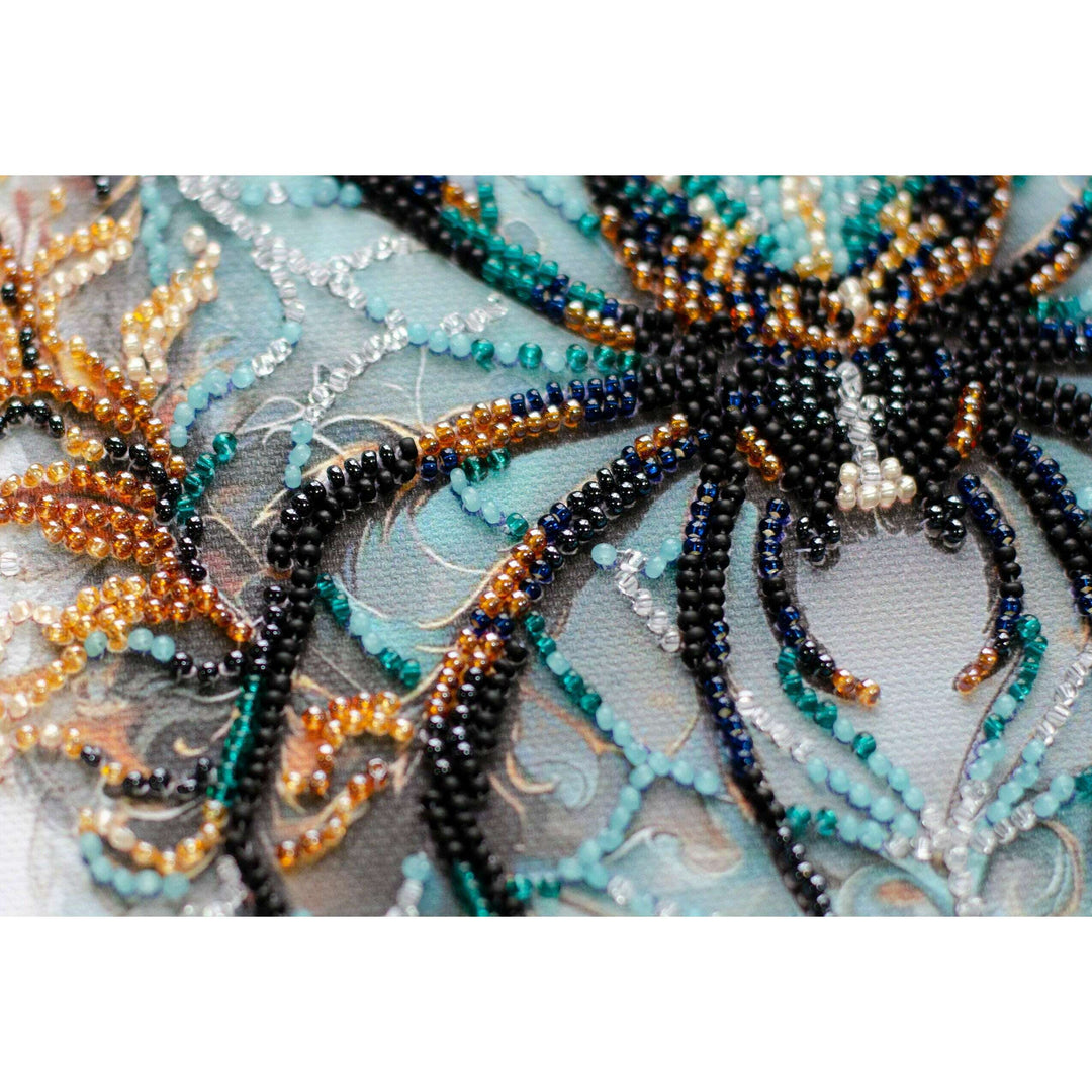 Mid-sized Bead Embroidery kit - Crystal Web