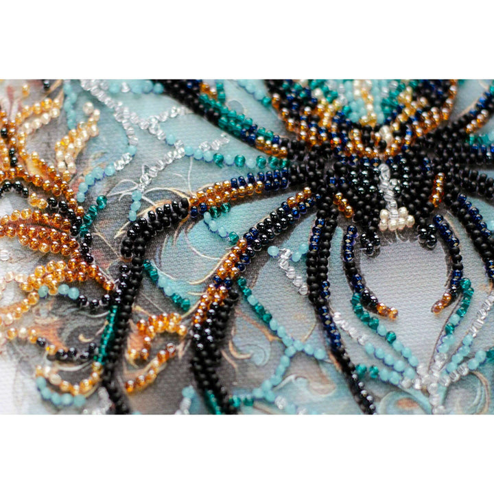 Mid-sized Bead Embroidery kit - Crystal Web