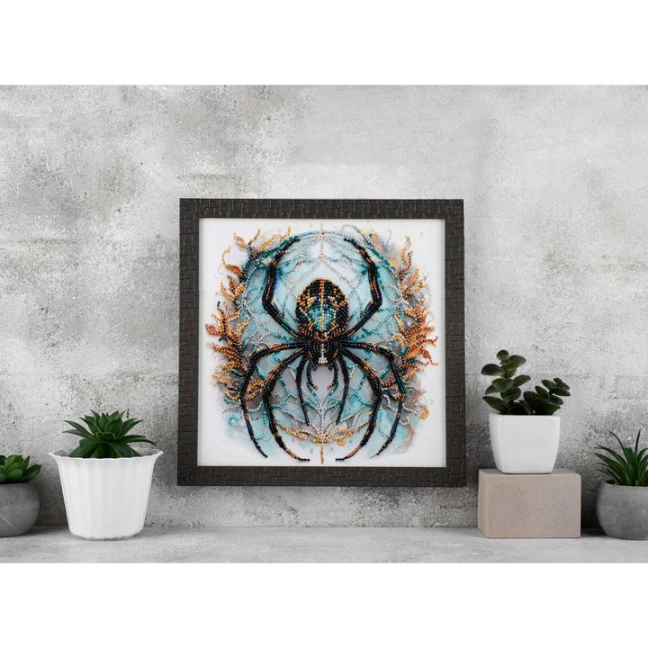 Mid-sized Bead Embroidery kit - Crystal Web