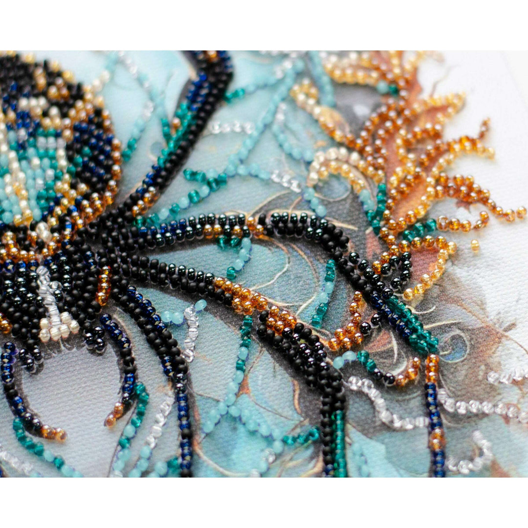 Mid-sized Bead Embroidery kit - Crystal Web