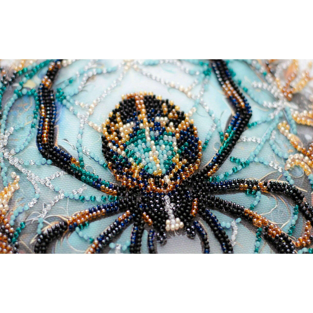 Mid-sized Bead Embroidery kit - Crystal Web