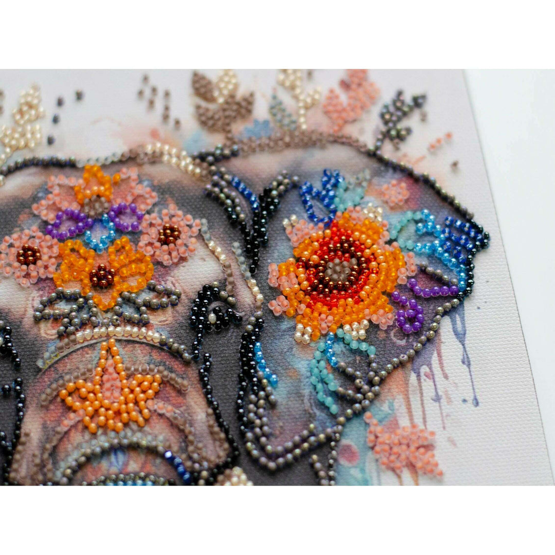 Mid-sized Bead Embroidery kit - Secrets of the east