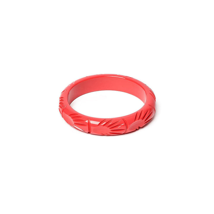 Midi Hibiscus Heavy Carve Bangle by Splendette image