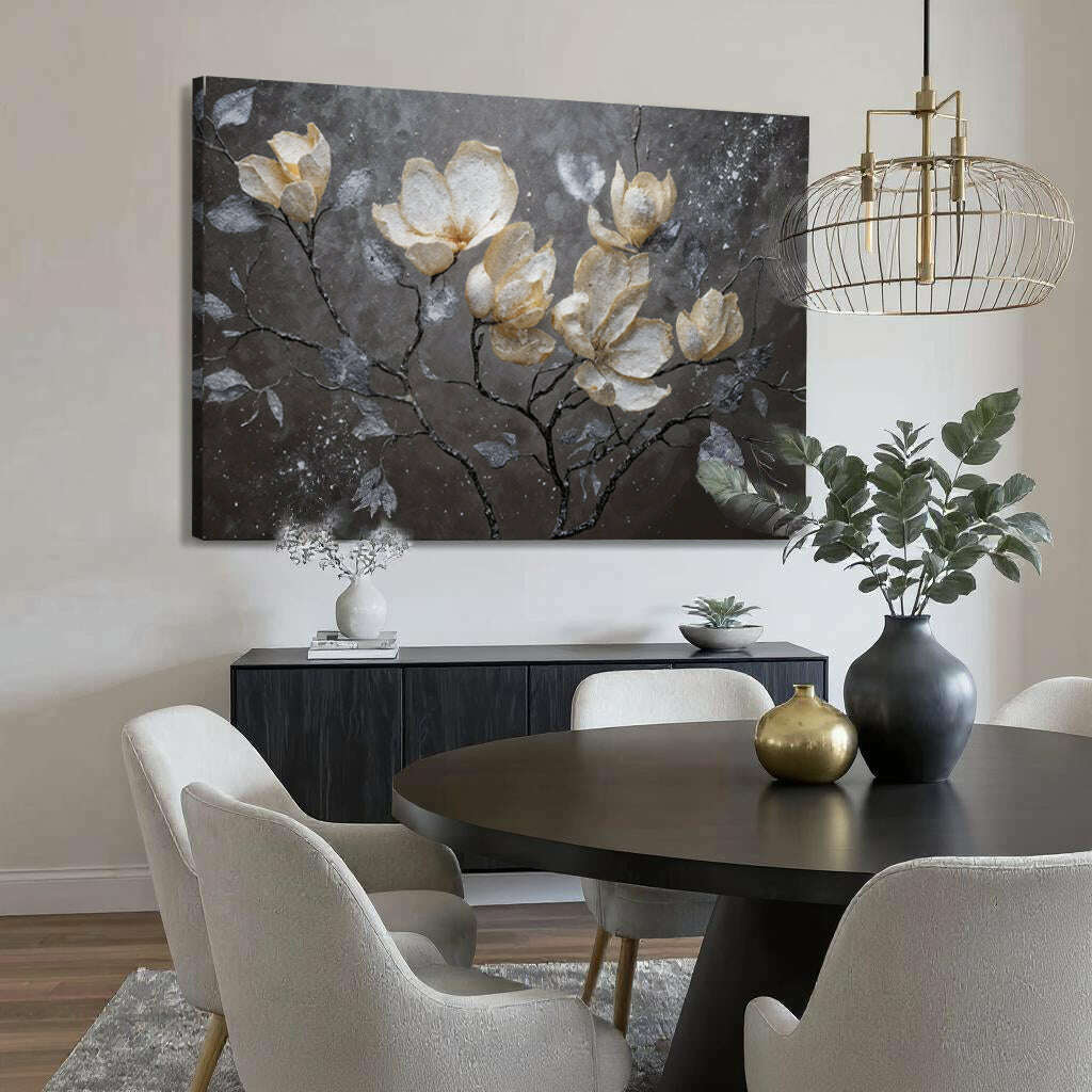 Midnight Magnolias Wall Art