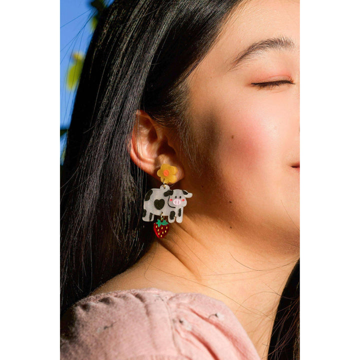 Mildred the Cow Earrings