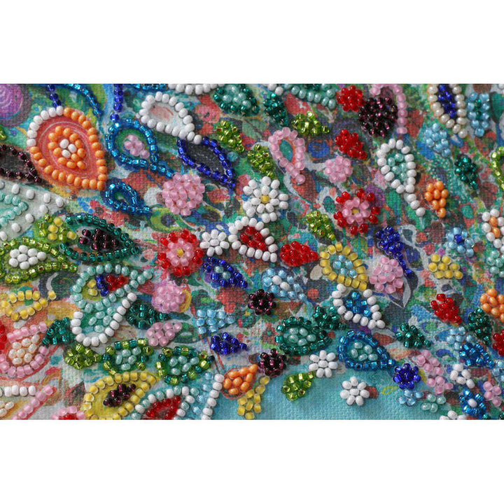 Mini Bead embroidery kit - Colored tail AM-187