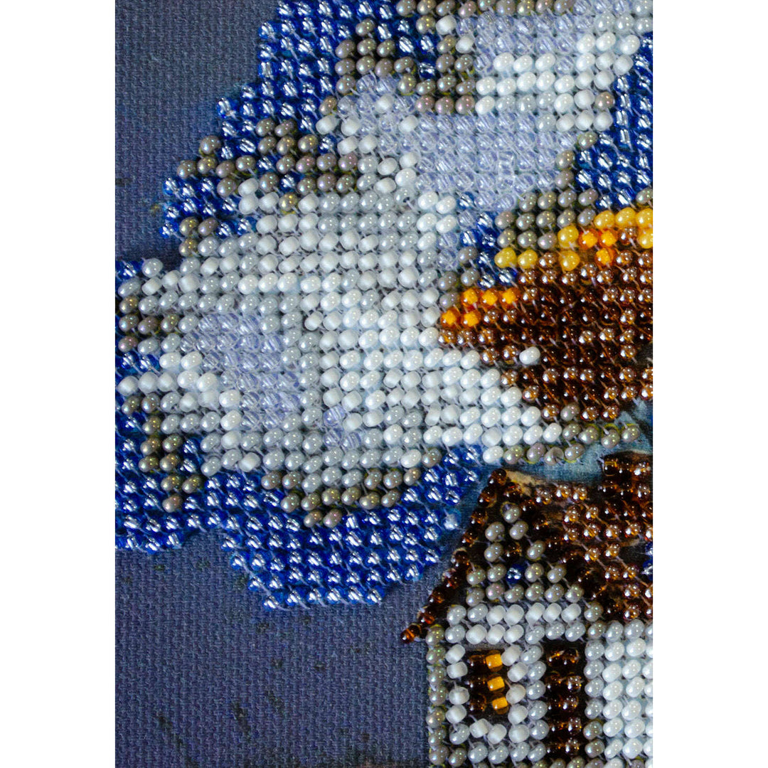 Mini Bead embroidery kit - Cottage Beneath the Clouds AM-263