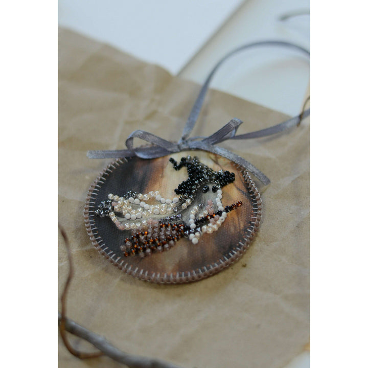 Mini Bead Embroidery Kit Decoration - Boo! ABT-042