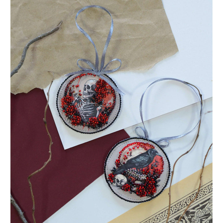 Mini Bead Embroidery Kit Decoration - Eerie beauty ABT-038