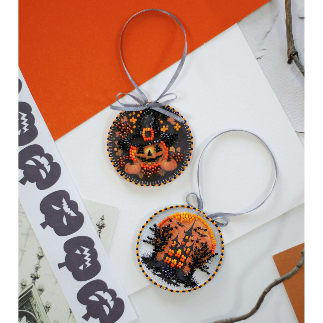 Mini Bead Embroidery Kit Decoration - Festive Halloween ABT-039