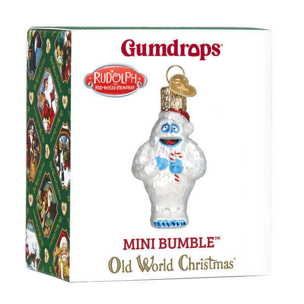 Old World Christmas Mini Bumble Blown Glass Ornament